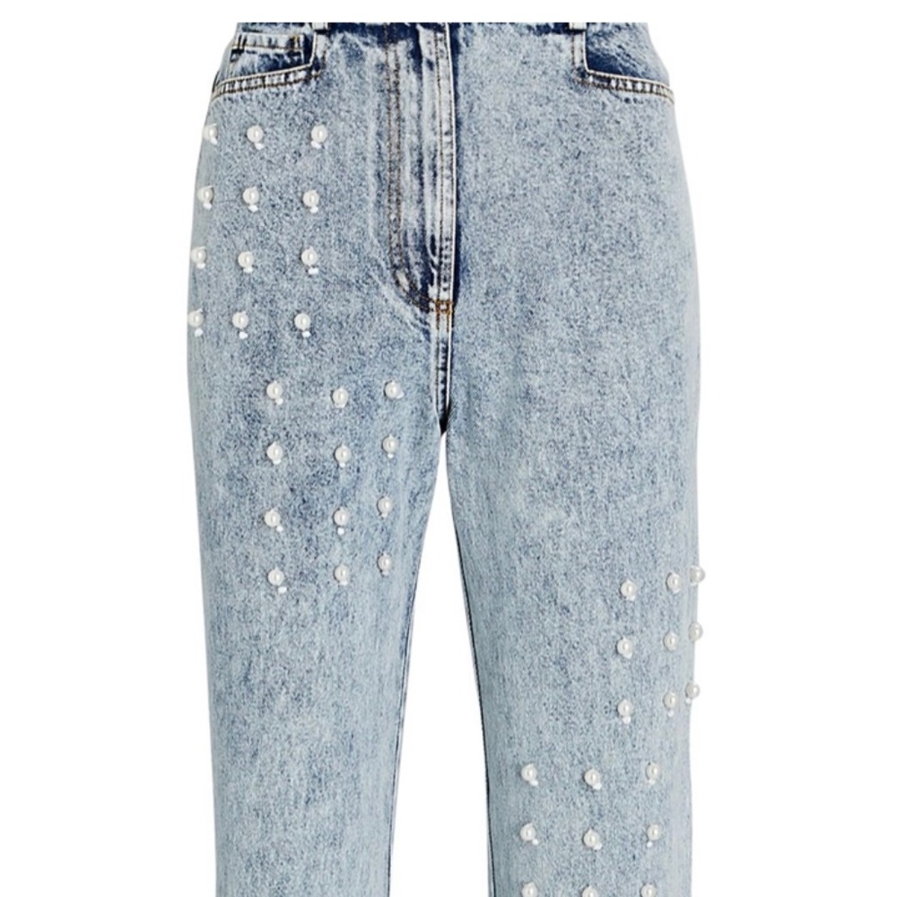 High Waisted Pearl Jeans
